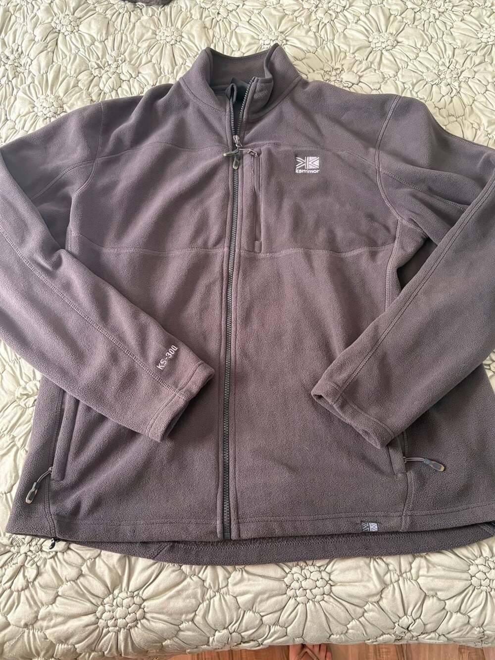 Karrimor KS-300 Fleece Jacket Size 2XL Brown Full Zip Mountain